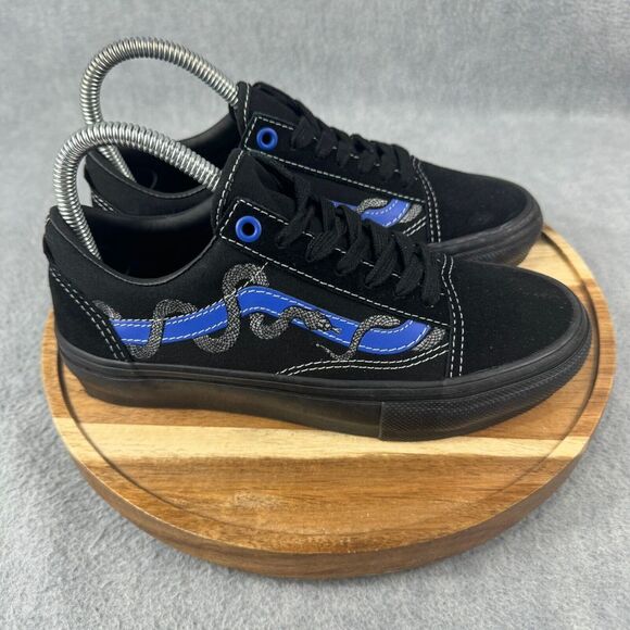 Vans Old Skool Shoes Mens Size 4.5 Black Breana Geering Sneakers Skateboarding - Picture 1 of 10